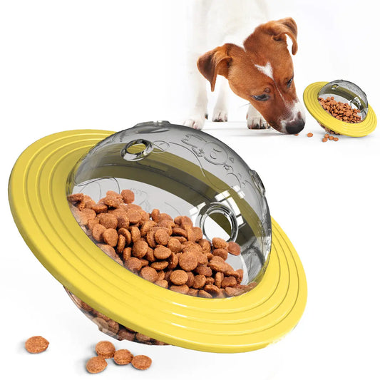 Pet Supplies Gnawing Wear-Resistant Dog Toys Puzzle Dog Supplies Frisbee Flying Saucer Ball Leakage Device eprolo