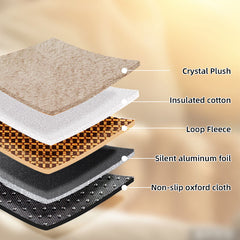 Washable self-warming cat and dog mat for comfortable pet bedding