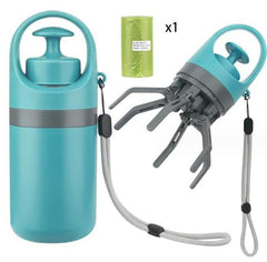 Portable Dog Pooper Scooper with Built-In Bag Dispenser – Eight-Claw Shovel eprolo