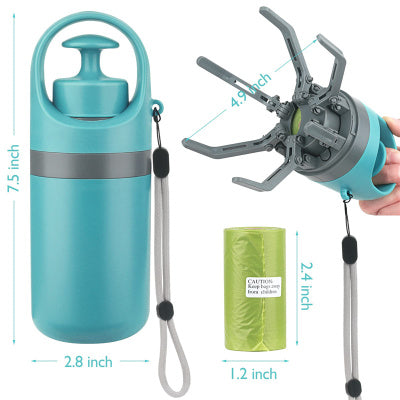 Portable Dog Pooper Scooper with Built-In Bag Dispenser – Eight-Claw Shovel eprolo
