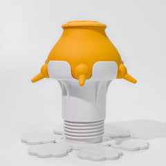 Silicone suction cup dog bowl with strong non slip base