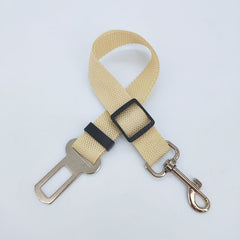 Adjustable dog seat belt for car travel