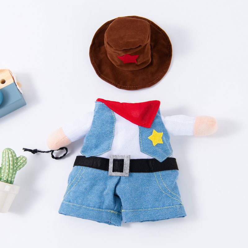 Pet clothes are funny take a knife transform into a pet dog Halloween pet eprolo
