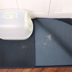 Waterproof cat litter box accessory for cleaner floors