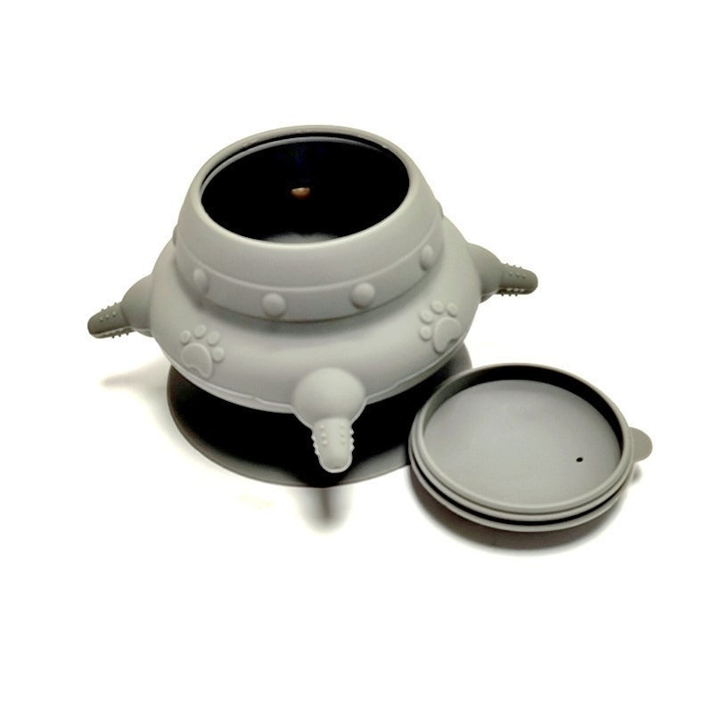New food grade silicone suction cup pet breastfeeding device with suction cup integrated cat and dog tableware silicone portable products