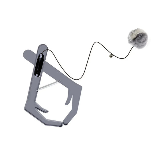 New Pet Supplies Adjustable Elastic Cat Door Clip Teasing Cat Ball Cat Toy Teasing Cat Supplies eprolo