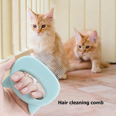 Dog deshedding comb for loose fur and home grooming