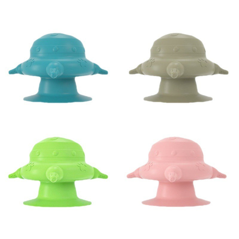 New food grade silicone suction cup pet breastfeeding device with suction cup integrated cat and dog tableware silicone portable products