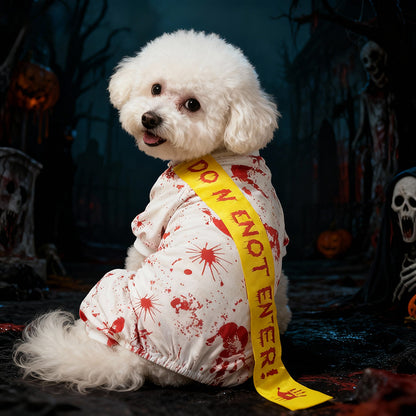 Pet Halloween Bloody Seal Four-Legged Dress for Dogs, Pet Clothing