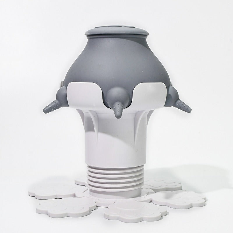 New food grade silicone suction cup pet breastfeeding device with suction cup integrated cat and dog tableware silicone portable products