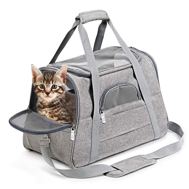 Travel cat backpack with breathable durable material