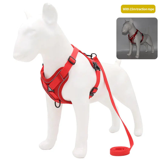 Pet Leash Reflective Breathable Dog Harness Vest-Style Pet Harness eprolo