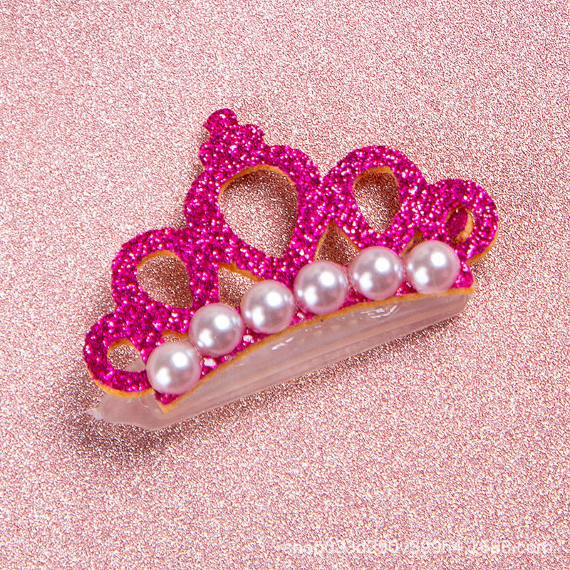 Cute Pet Hair Clip Headwear – Frog, Crown & Pearl Flower Accessories for Cats & Dogs eprolo