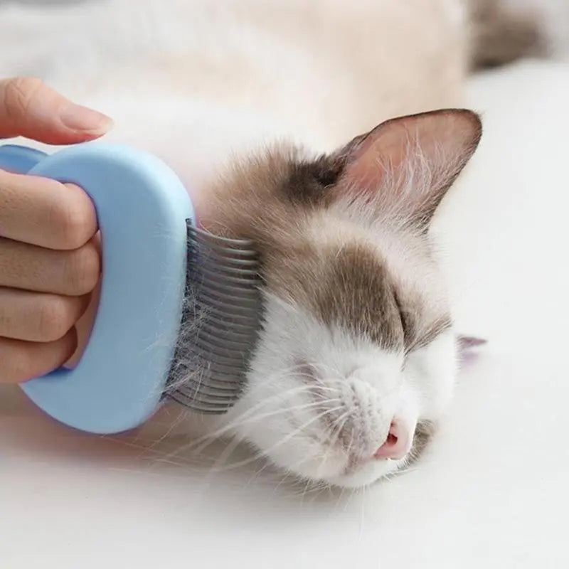 Pet shedding comb for dogs and cats with dual-sided design