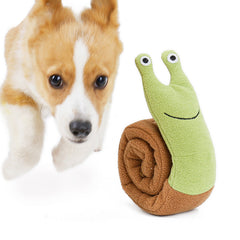 Snail Sniff Pet Toy Plush Molar Intelligence Puppy Toy Voice Interaction Pet Products eprolo