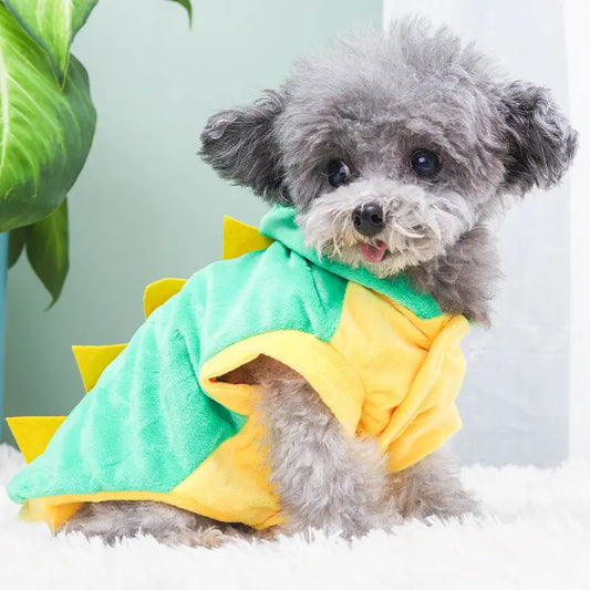 Funny Dinosaur Costume Pet Clothes Teddy Clothes Dog Clothes Cat Pet Supplies eprolo