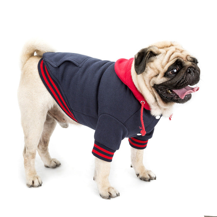 Color Block Cotton Dog Sweater – Cozy Casual Knitwear for Pets eprolo