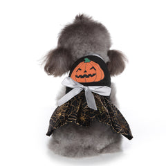 Halloween dog skirt wizard and bat costume for pets