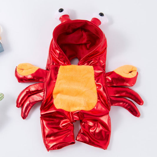 Pet clothes are funny take a knife transform into a pet dog Halloween pet eprolo
