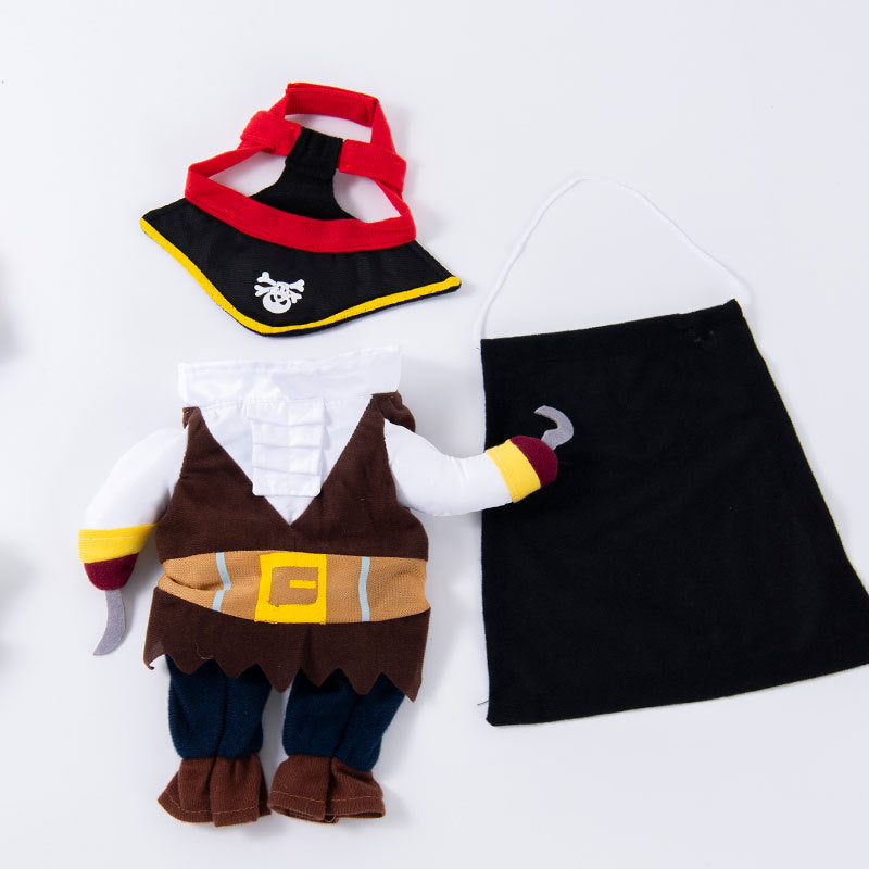 Pet clothes are funny take a knife transform into a pet dog Halloween pet eprolo